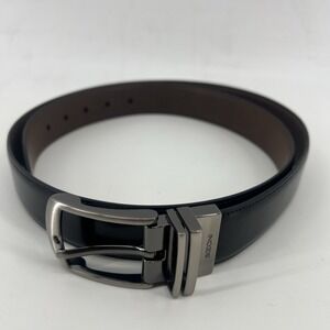 Boconi Men's Black/Brown  Reversible Leather Dress Belt Size 42/105